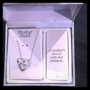 Mother child necklace